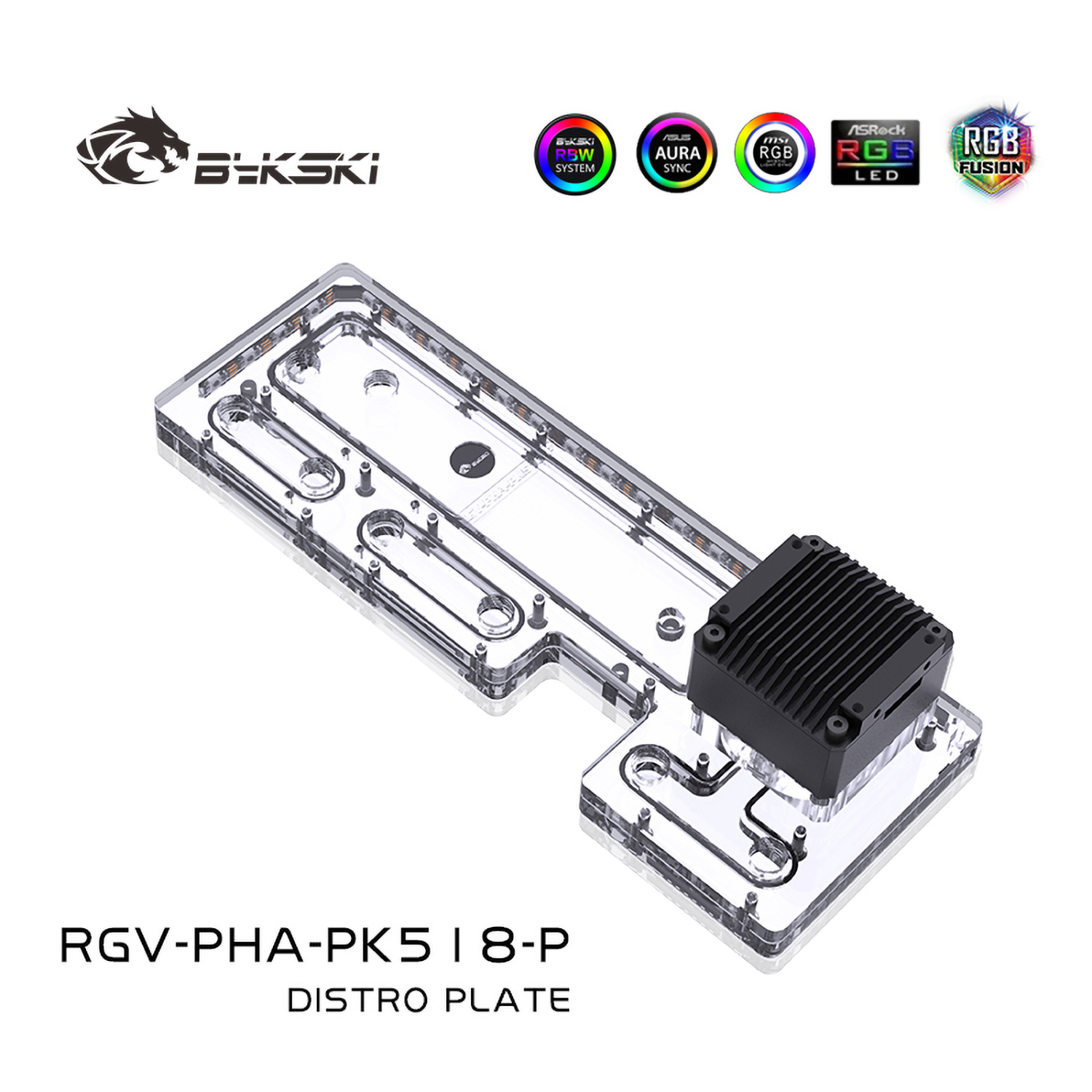 Bykski Distro Plate For Phanteks PK518/600S P500/600A Case