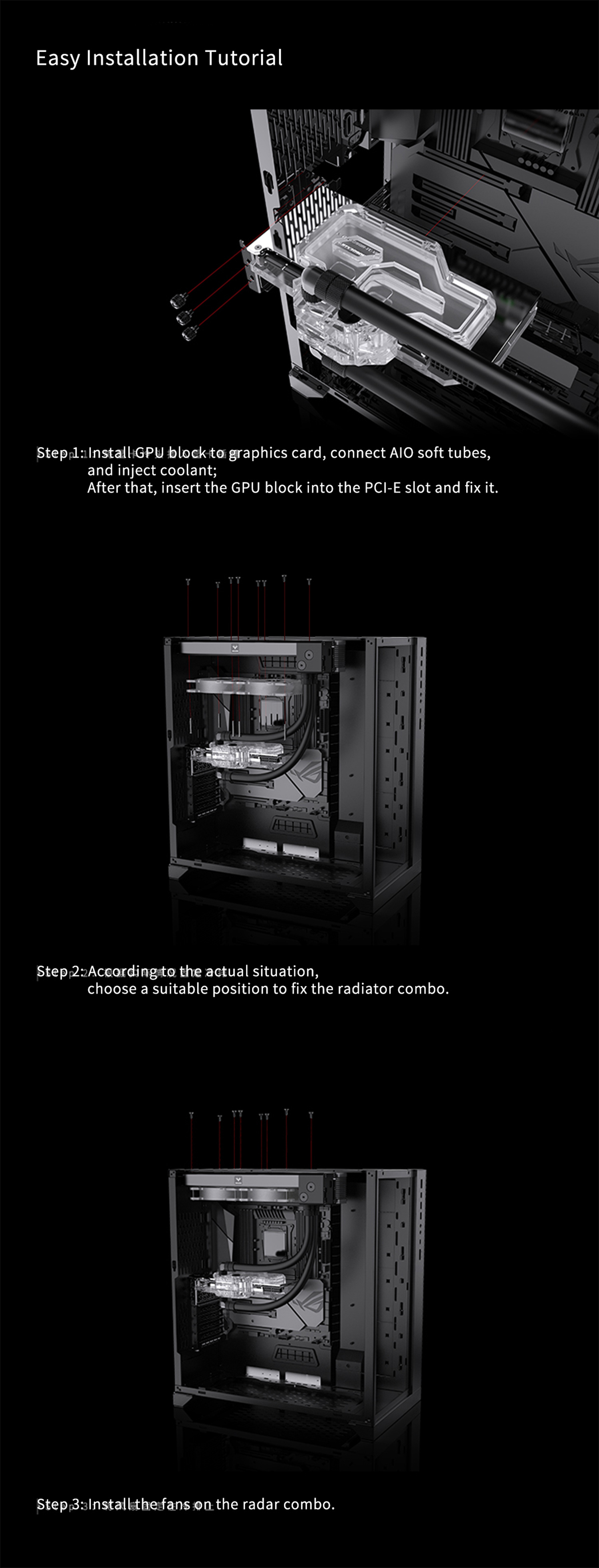 Granzon Advanced GPU/CPU Water Cooling Kit, With Bykski GPU