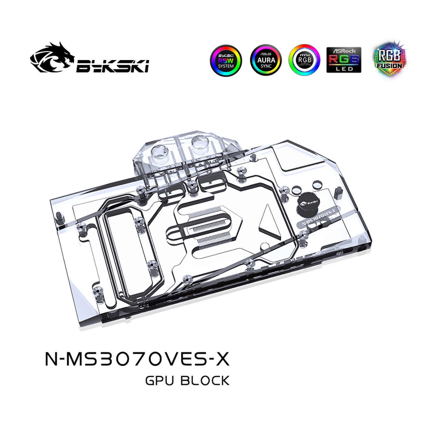 65%OFF【送料無料】 Block Cooling Water GPU 3070 Bykski For 3070/3060Ti RTX MSI 冷却パーツ・ファン