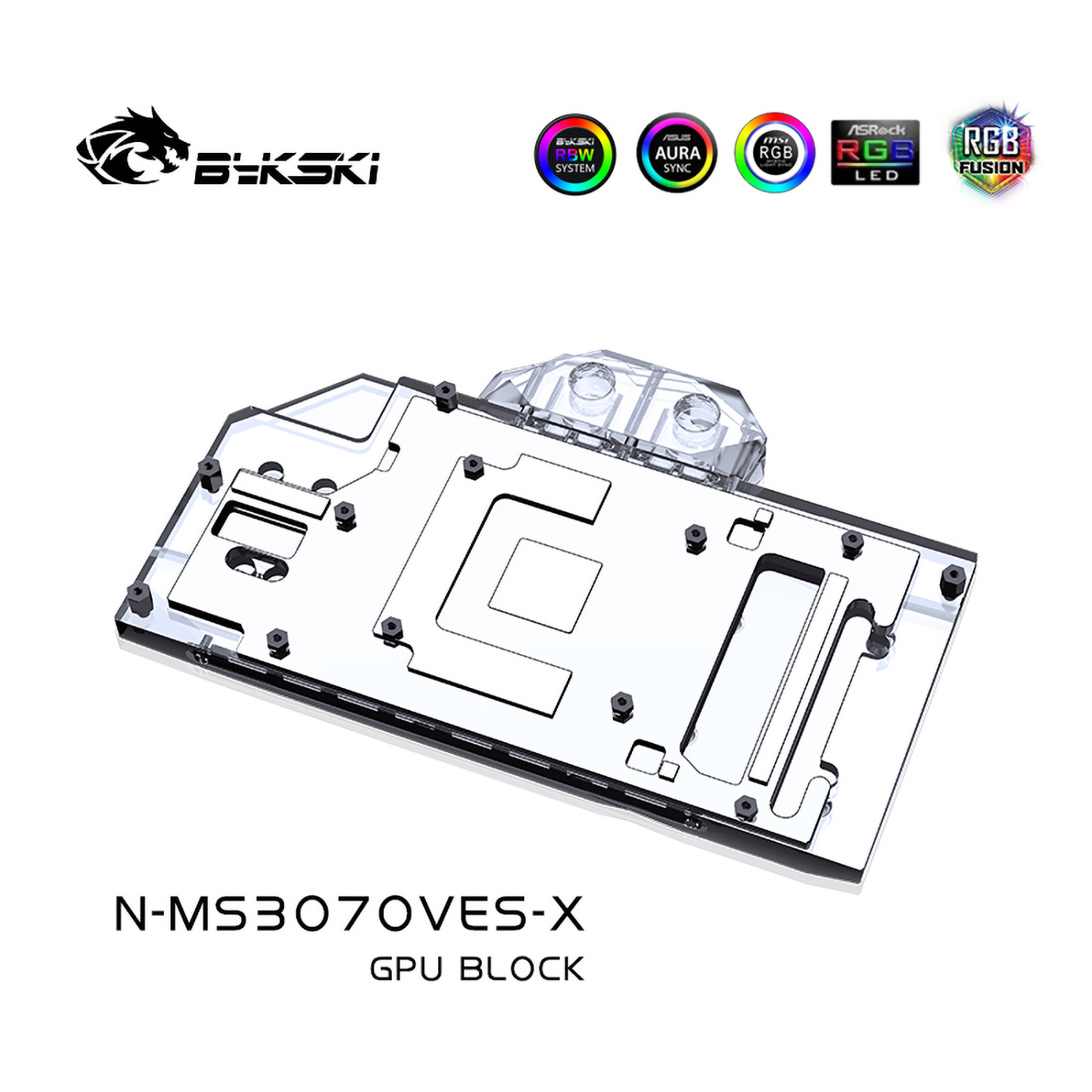 Bykski 3070 GPU Water Cooling Block For MSI RTX 3070/3060Ti