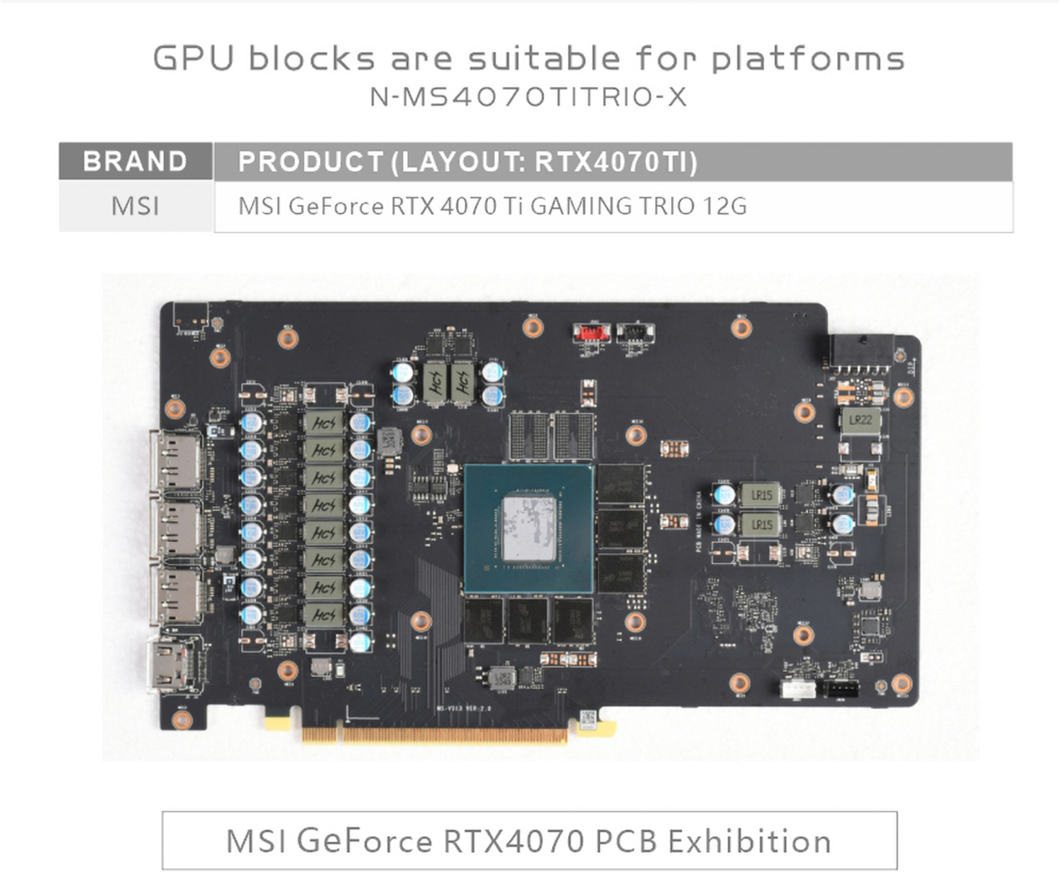 Bykski GPU Water Block For MSI RTX 4070 Ti Gaming Trio 12G, Full Cover With  Backplate PC Water Cooling Cooler, N-MS4070TITRIO-X at formulamod sale