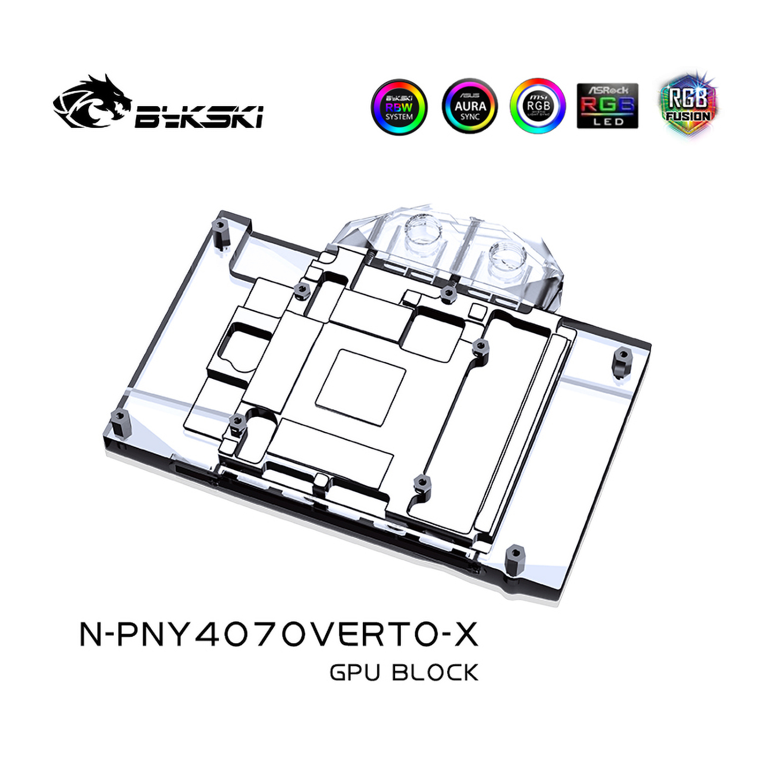 Bykski N-PNY4070VERTO-X PNY RTX 4070 VERTO Block
