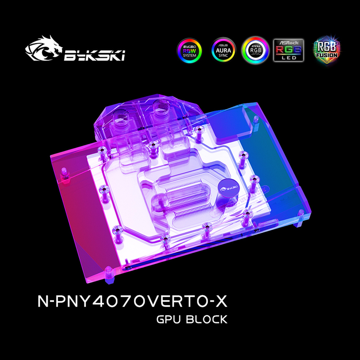 Bykski N-PNY4070VERTO-X PNY RTX 4070 VERTO Block