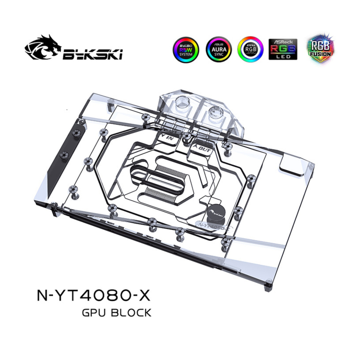 20-60代からのファッション通販  For Block Water GPU Bykski Yeston Sugar D6X 16G 4080 RTX PC用ファン・クーラー