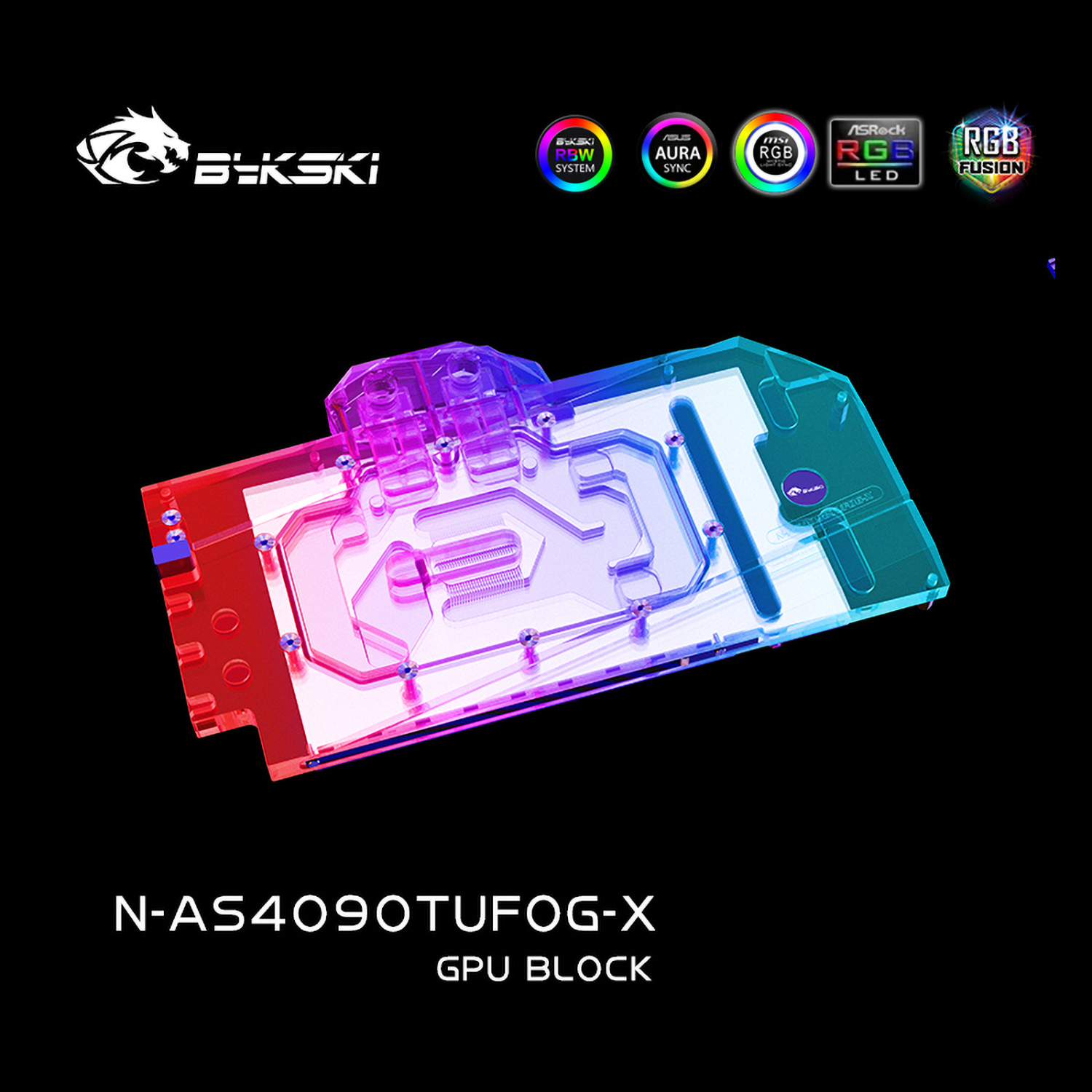 Bykski GPU Water Block For Asus TUF Gaming RTX 4090 OG / ROG
