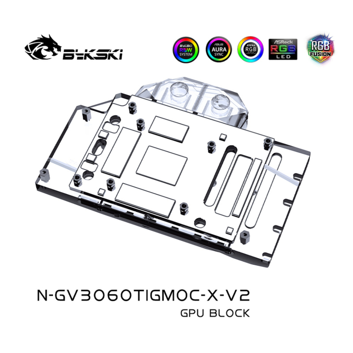 Bykski GPU Water Cooling Block For Gigabyte RTX 3060TI/3060