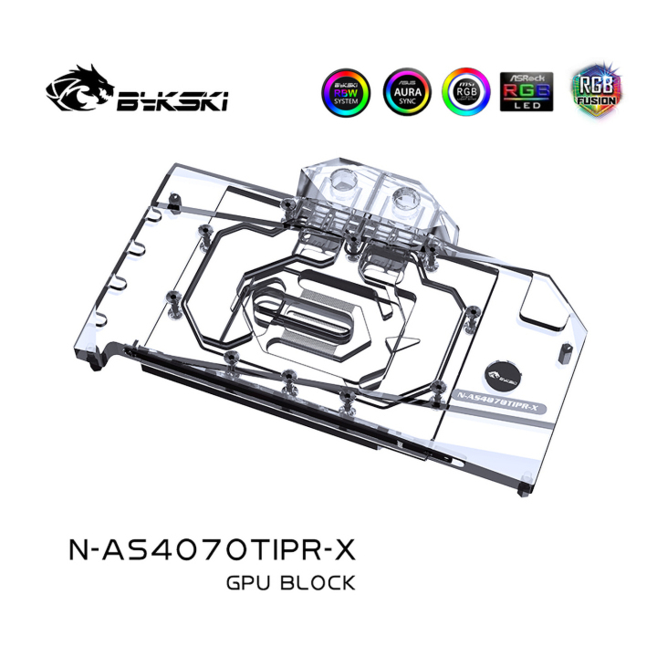 Bykski GPU Water Block For Asus ProArt RTX 4070 Ti OC, Full Cover With  Backplate PC Water Cooling Cooler, N-AS4070TIPR-X at formulamod sale