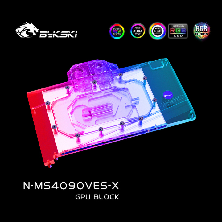 Bykski N-MS4090VES-X MSI RTX 4090 Ventus 3X 24G Block