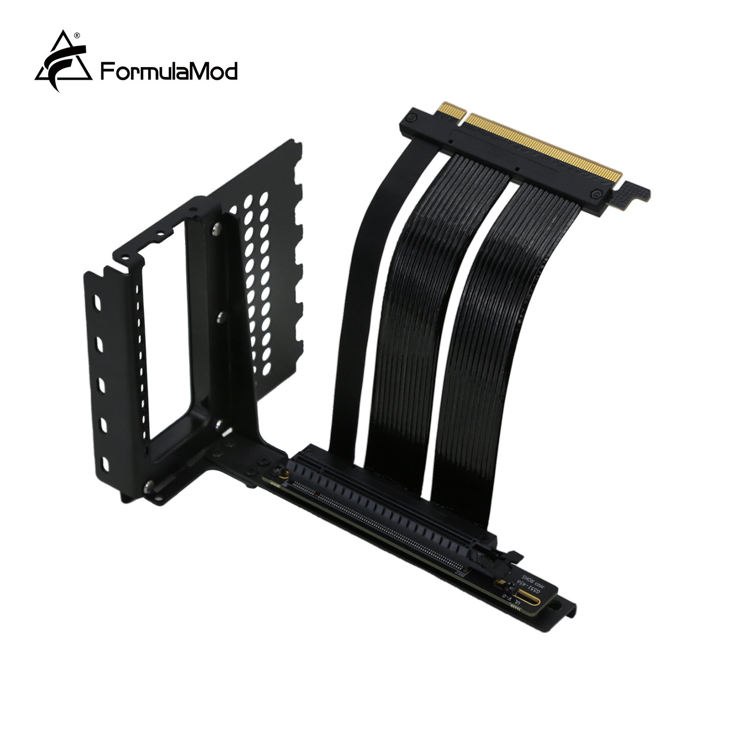 FormulaMod PCIe Riser Cable Vertical Bracket Kit, Graphics Card  Extension Cord Adapter With 90° Angle, Metal Vertical Install Holder,  Fm-XKYCX