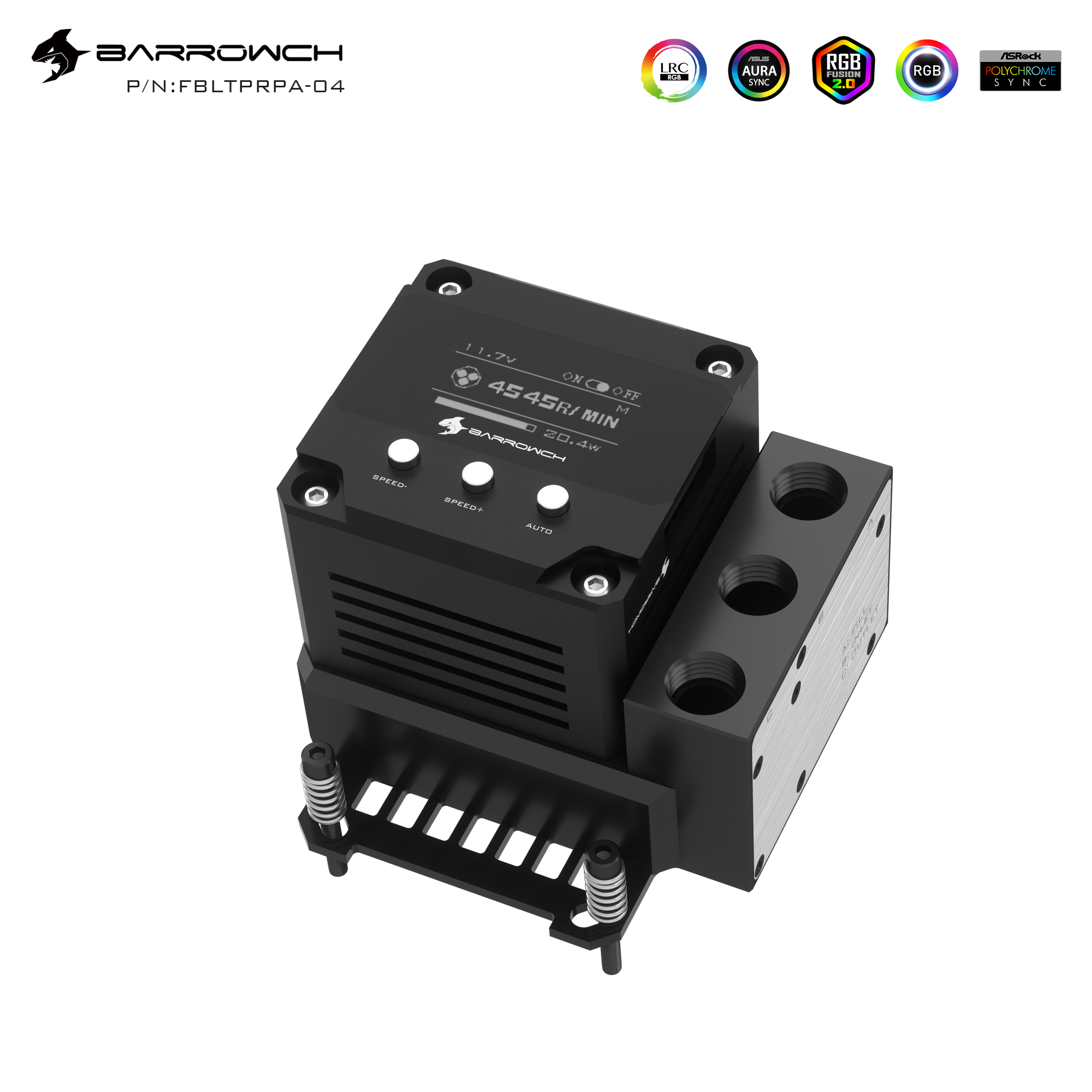 Barrow CPU Block-Pump Combo, 17W PWM/10W Intelligent AIO