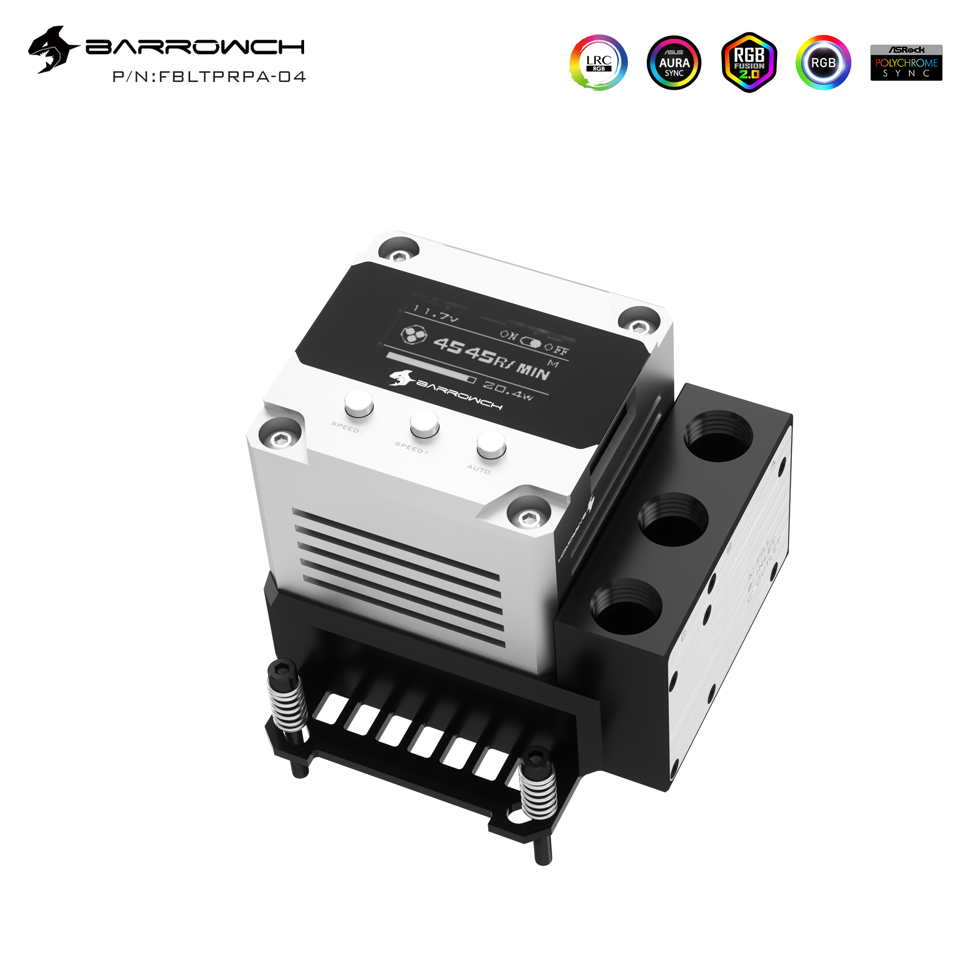 Barrow CPU Block-Pump Combo, 17W PWM/10W Intelligent AIO
