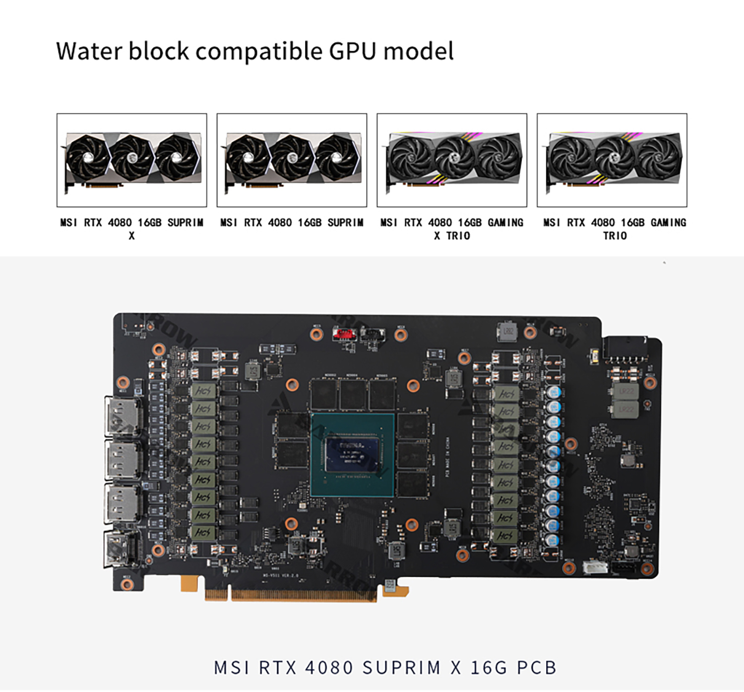 ◆Soor Ploom◆ブルマ◆2yr MSI Trio and Suprim RTX 4080 GPUs Get Their EK Vector² Water