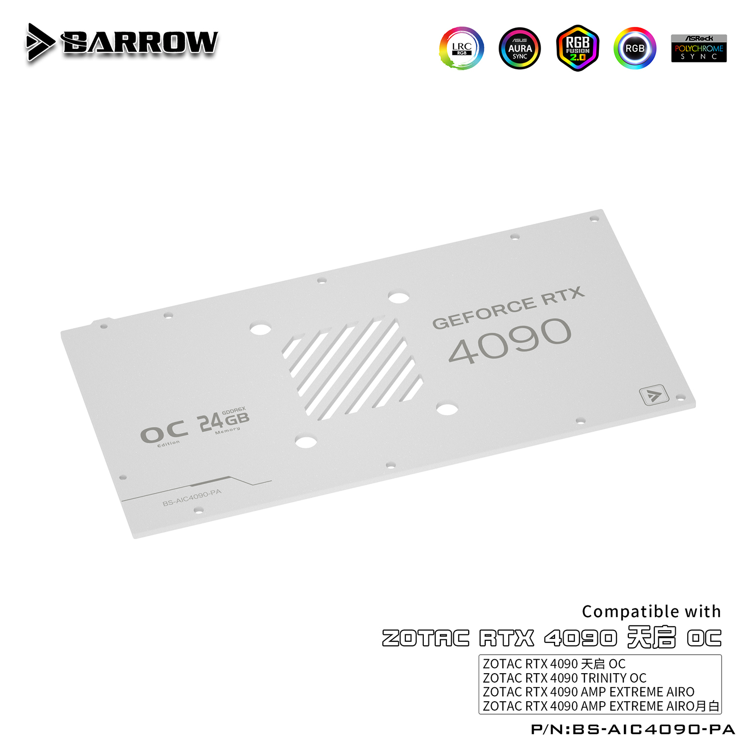Barrow BS-AIC4090-PA ZOTAC RTX 4090 Trinity Block
