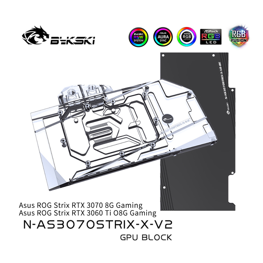 Bykski GPU Water Block For Asus ROG Strix RTX 3070/3060Ti Gaming ...