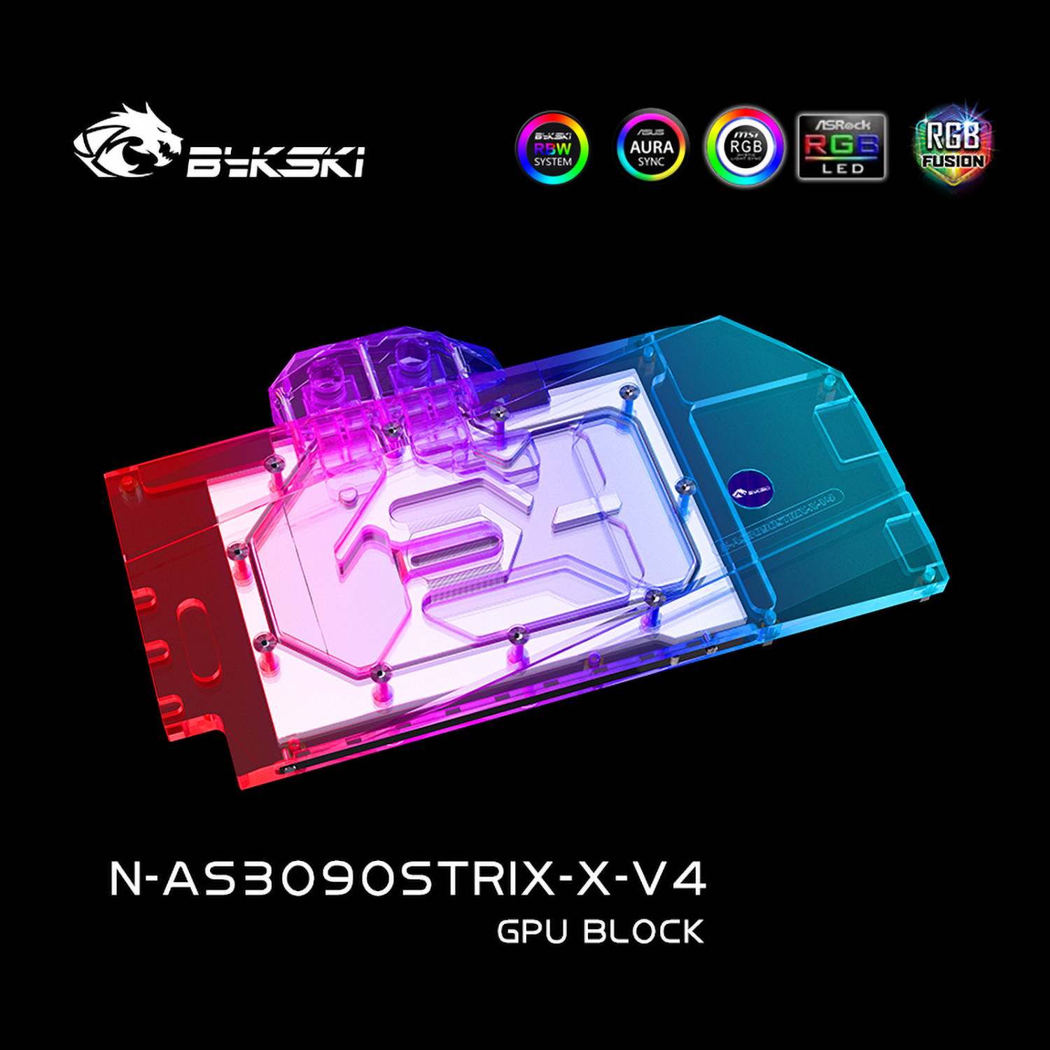 Bykski N-AS3090STRIX-X-V4 GPU Block | ASUS ROG STRIX 3080/3090
