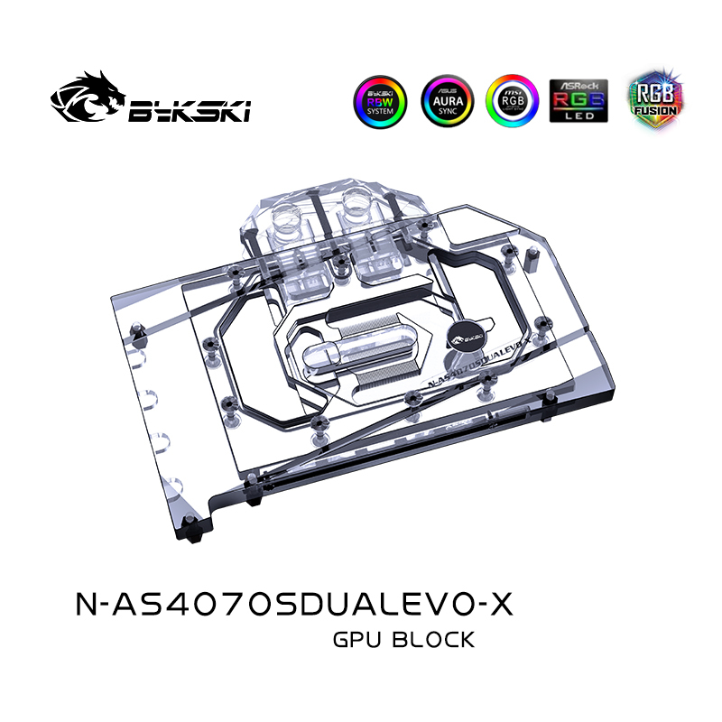 Bykski GPU Water Block For ASUS RTX 4070 SUPER EVO, Ful | FormulaMod