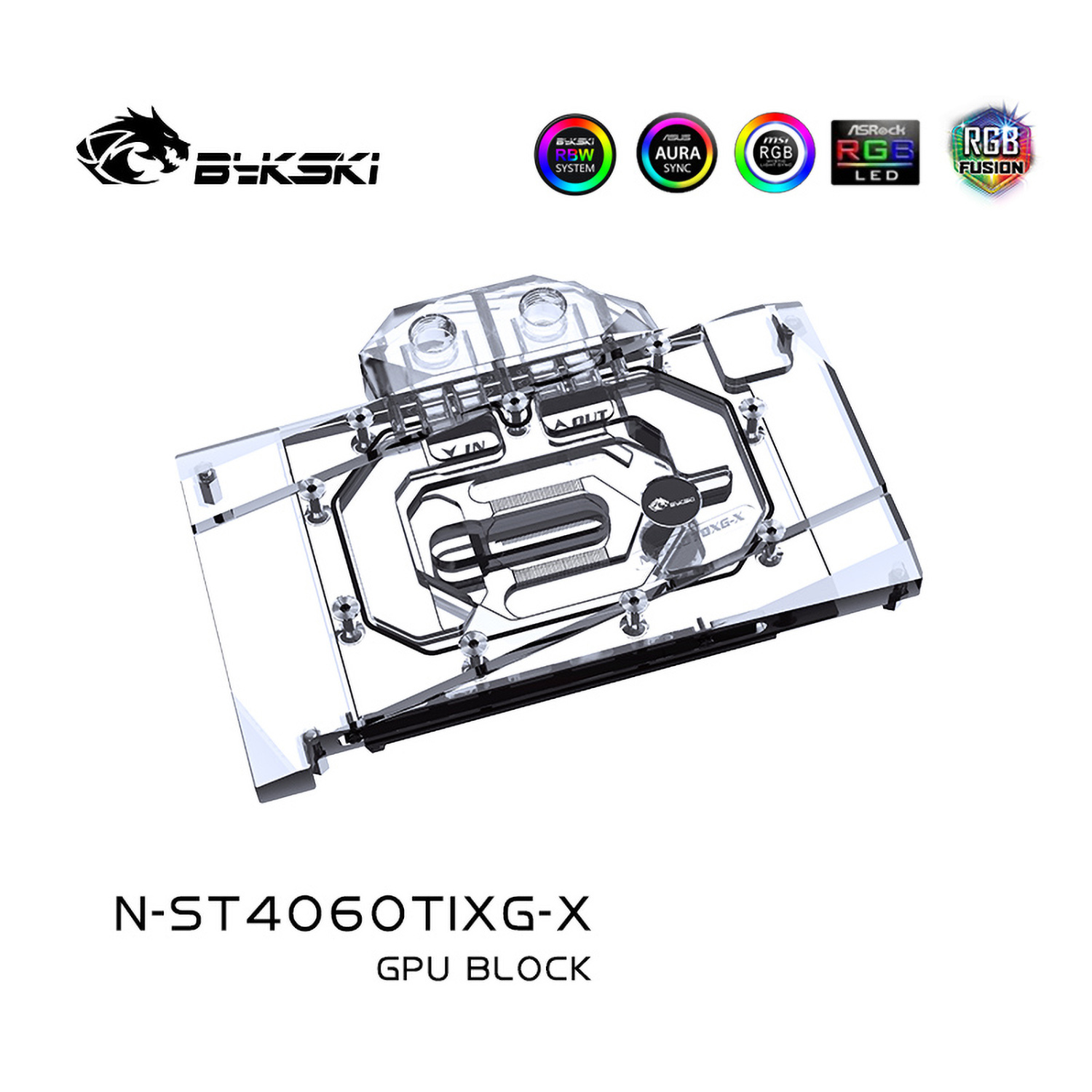 Bykski N-ST4060TIXG-X Zotac RTX 4060 Ti X-Gaming OC