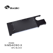 Bykski N-MS4090-X Full-Cover GPU Water Block + Backplate for MSI GeForce RTX 4090 Turbo, POM + Metal, G1/4 Bykski N-MS4090-X MSI RTX 4090 Turbo Water Block Bykski N-MS4090-X,MSI RTX 4090 Turbo water block,RTX 4090 full cover,POM GPU block,nickel copper GPU cooler,G1/4 GPU block