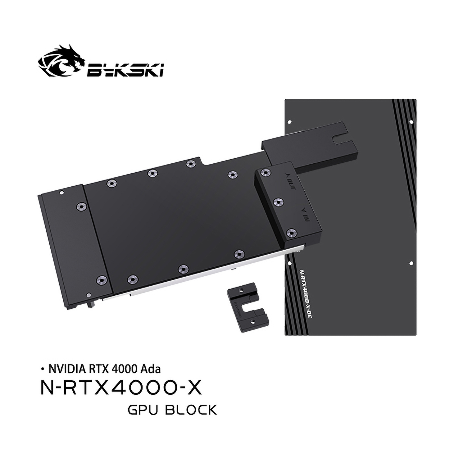 Bykski GPU Block For NVIDIA RTX4000 Ada, High Heat Resistance 