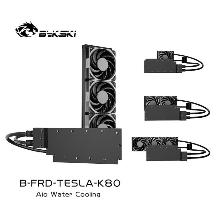 Bykski All-in-one GPU water cooling, For Leadtek TESLA K80M, Water
