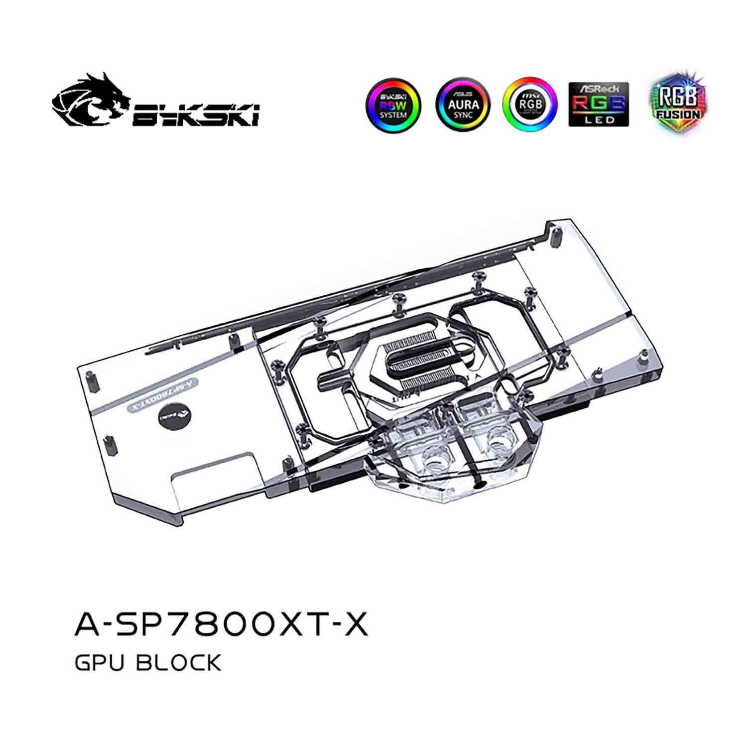 Bykski A-SP7800XT-X Sapphire Nitro+ RX 7800 XT