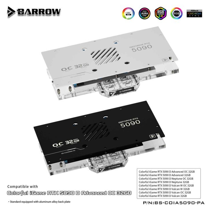 【値下げ】EJ-52U デジタルユニット Barrow BS-COIA5090-PA Colorful iGame 5090 Advanced GPU Block