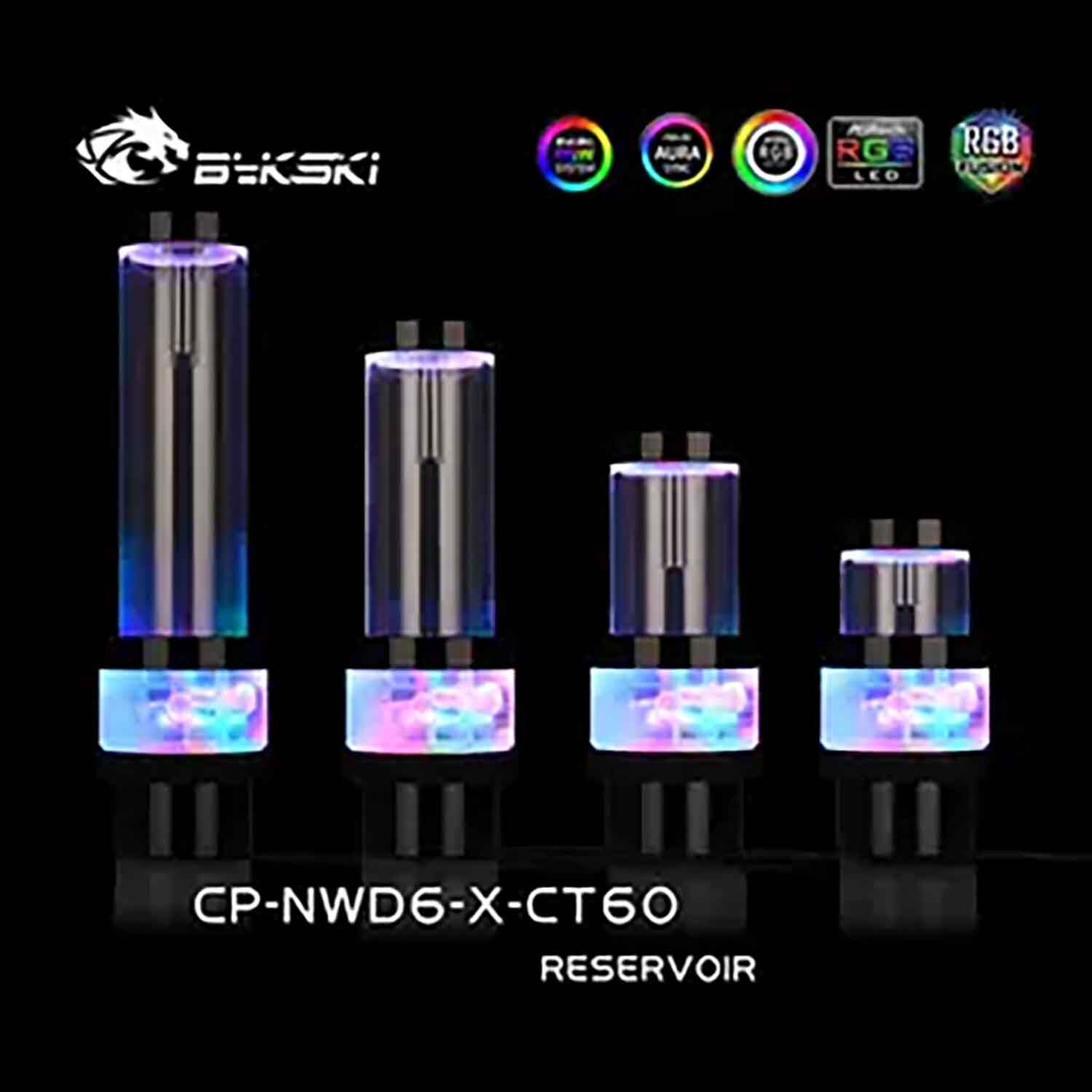 Bykski D6 Series Pump-Reserovir Combination With Lighting