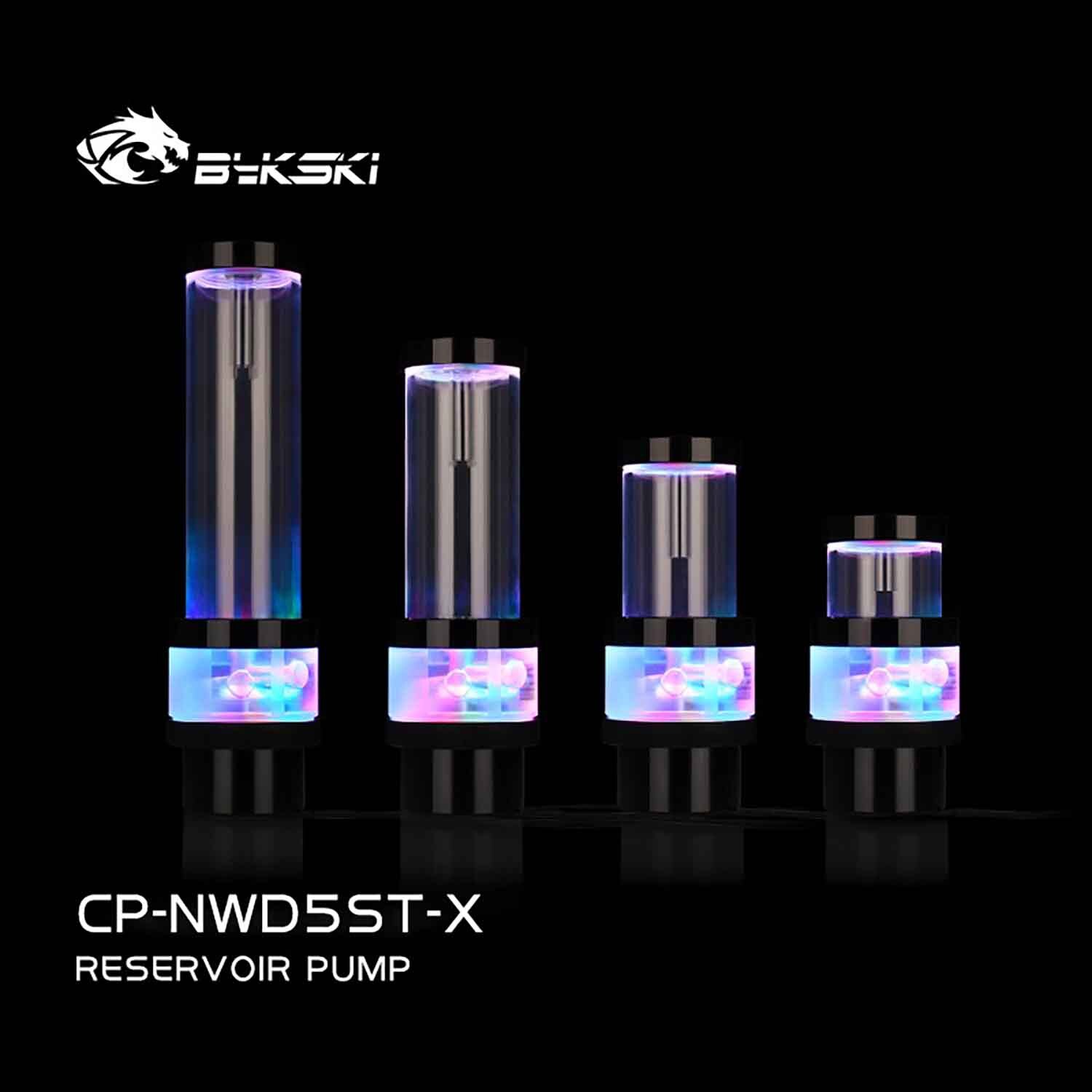 Bykski D5 Series Pump-Reserovir Combination With Lighting, Maximum