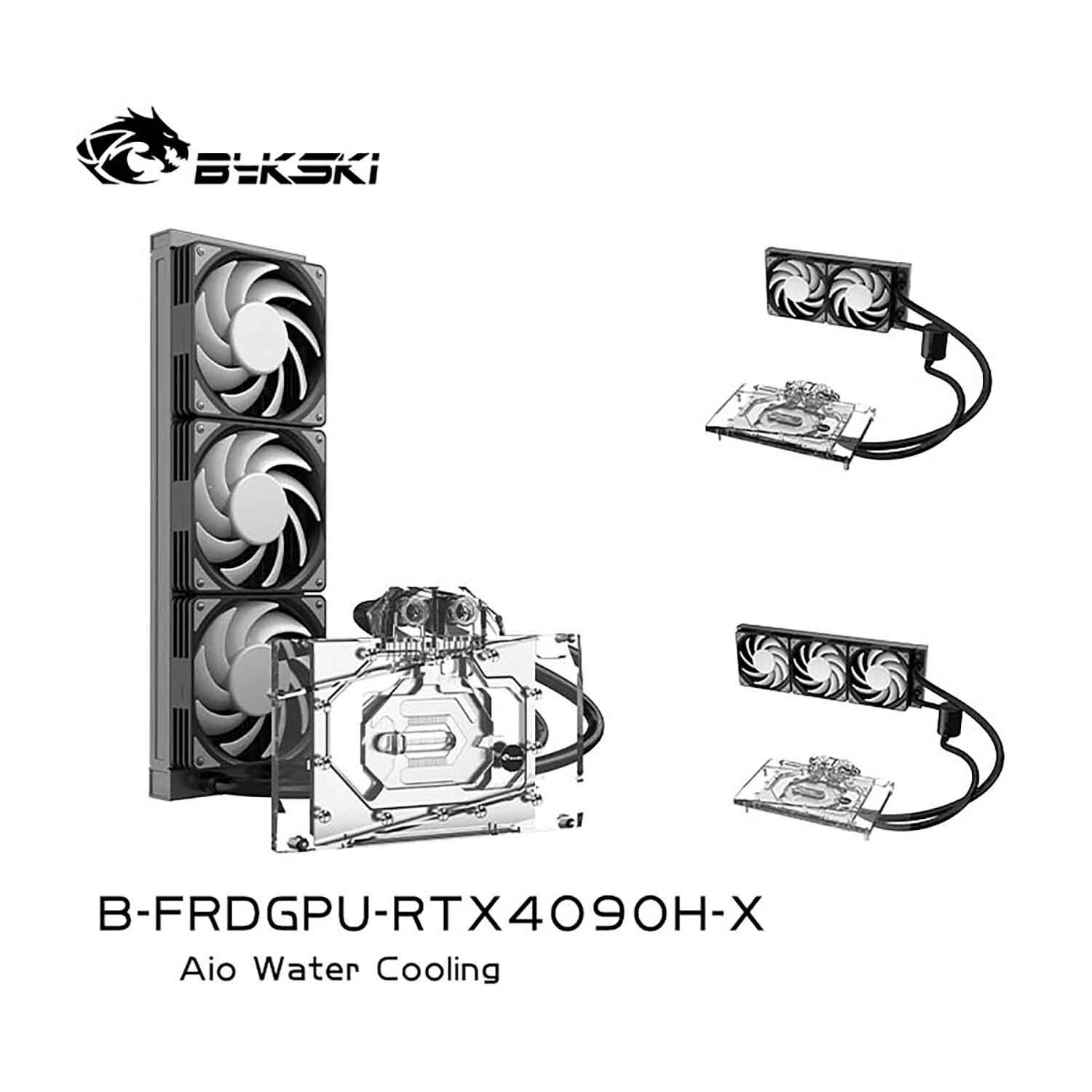bykski N-RTX4090H-X　水枕 Bykski RTX4090/4080/4070/3090 | GPU Water Block | Custom Loo