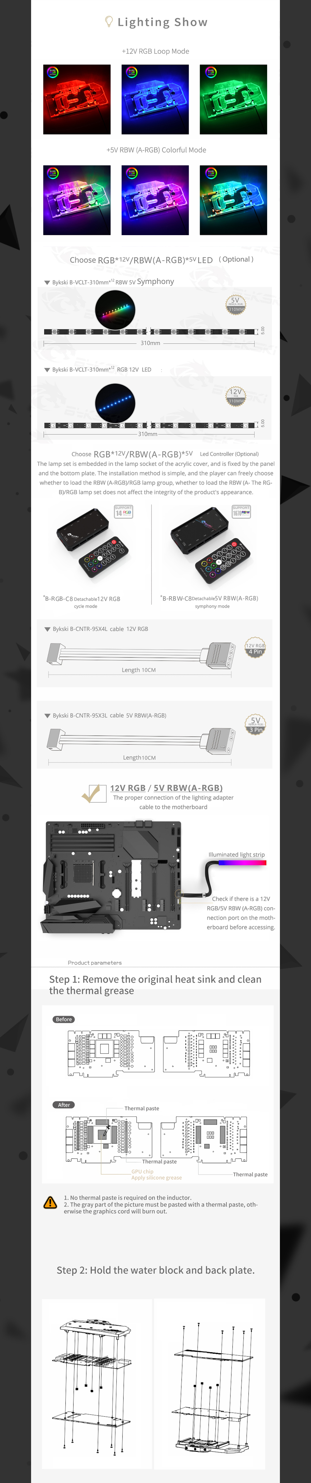 Bykski GPU Water Cooling Block For Gigabyte RTX 3090/3080/3080Ti AORUS, Graphics Card Liquid Cooler, N-GV3090AORUS-X  