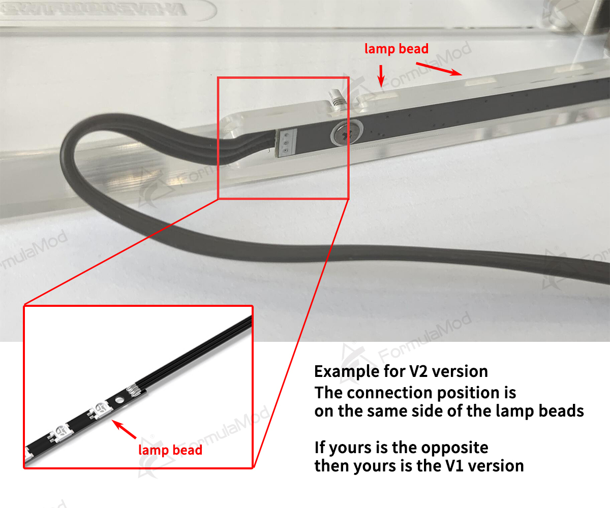 Bykski 5V A-RGB / 12V RGB Light Strip, LED Bar For Bykski's CPU/GPU Water Cooling Block, 70/100/150/200mm, Support Sync Motherboard B-VCLT-RBW-V2 B-VCLT-RGB-V2  