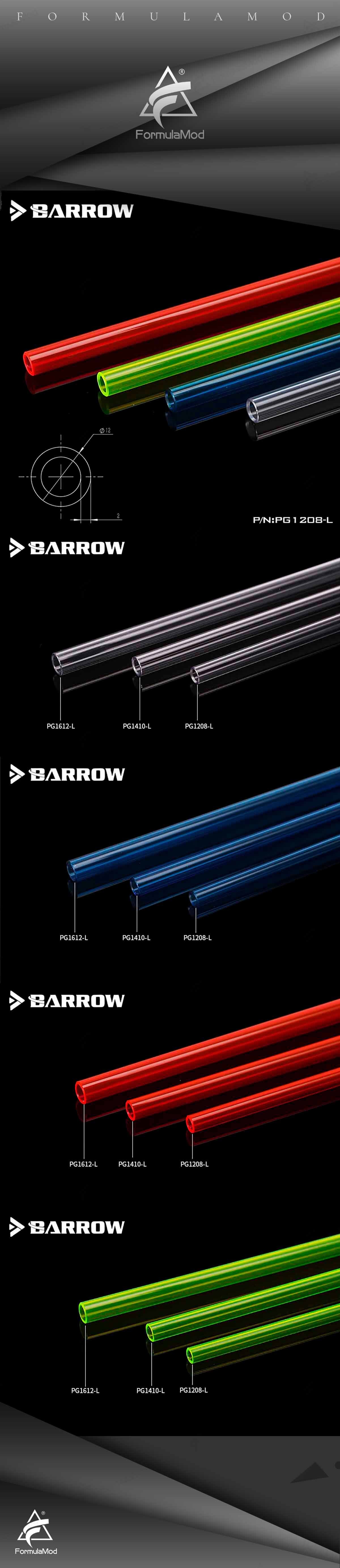 Barrow 12*8 Normal temperature type PETG Tube PG1208-L  