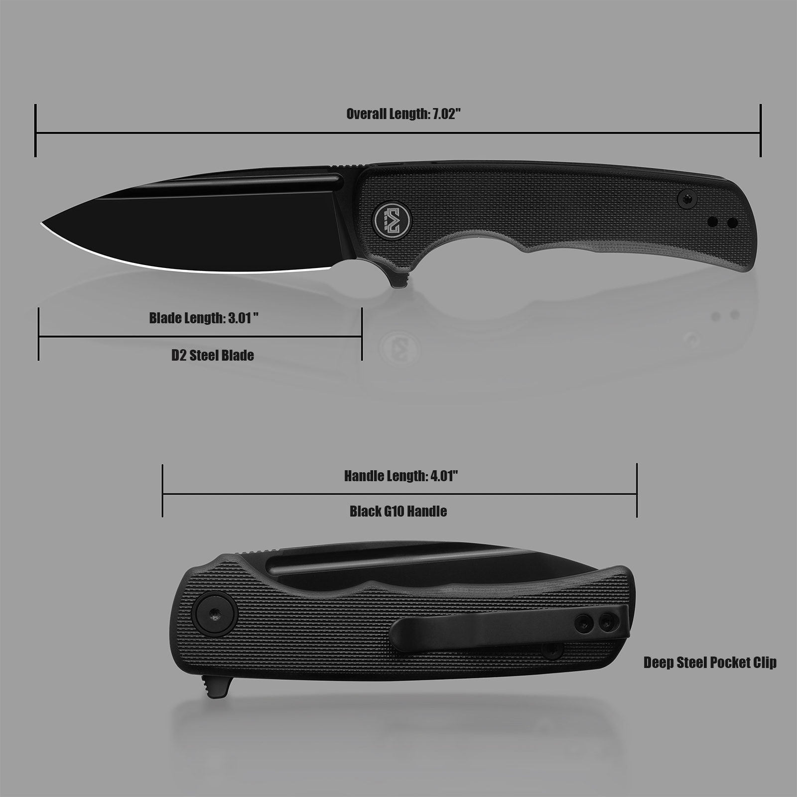 Tlisem M Miguron Knives Talism Flipper Folding Knife 3.01