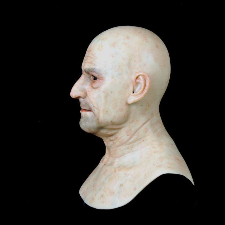 Lifelike silicone mask old man mask