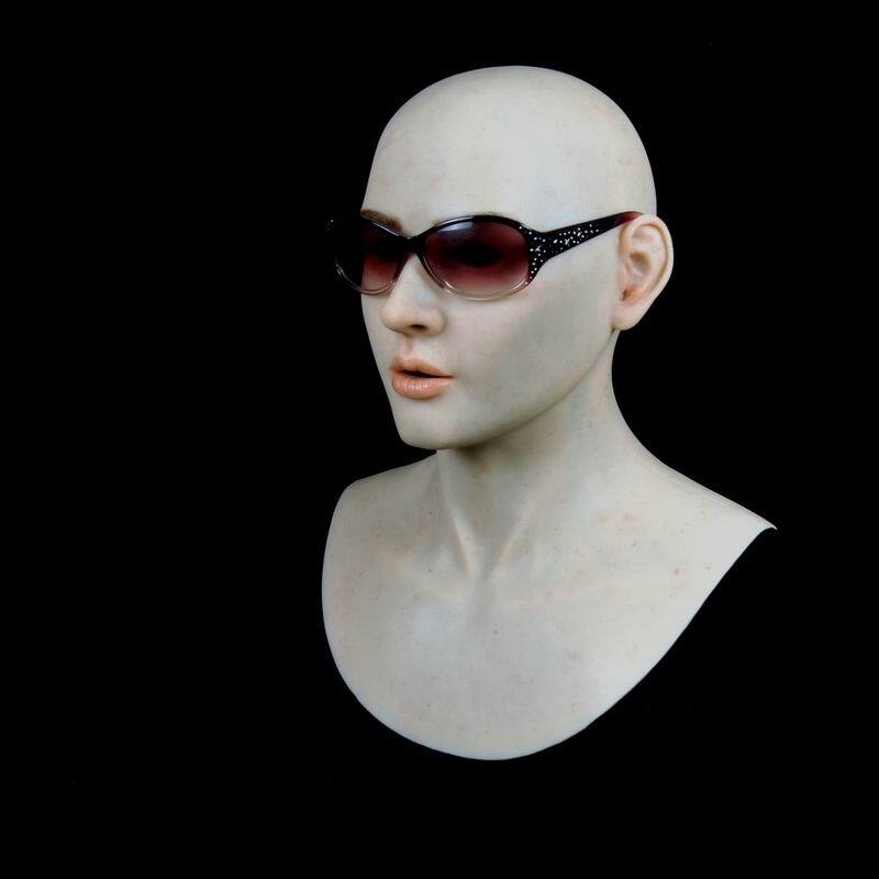 Young women mask Ultra realistic female silicone facial mask QNV1