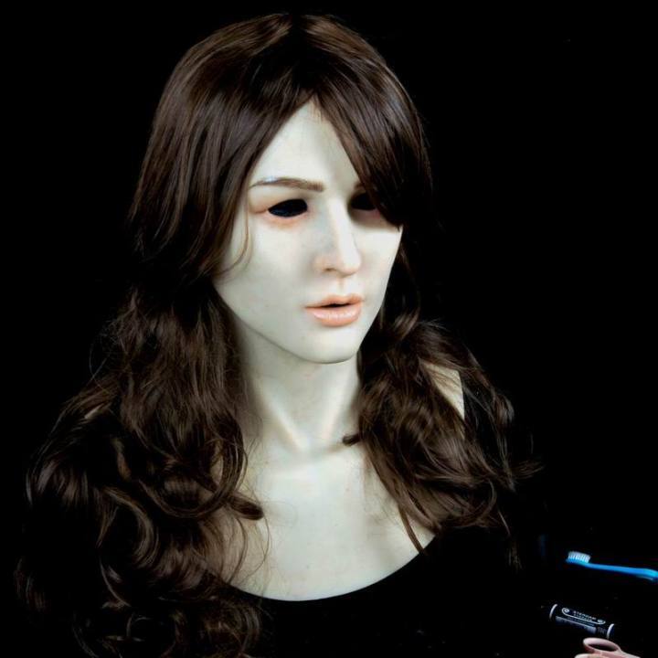 Young women mask Ultra realistic female silicone facial mask QNV1