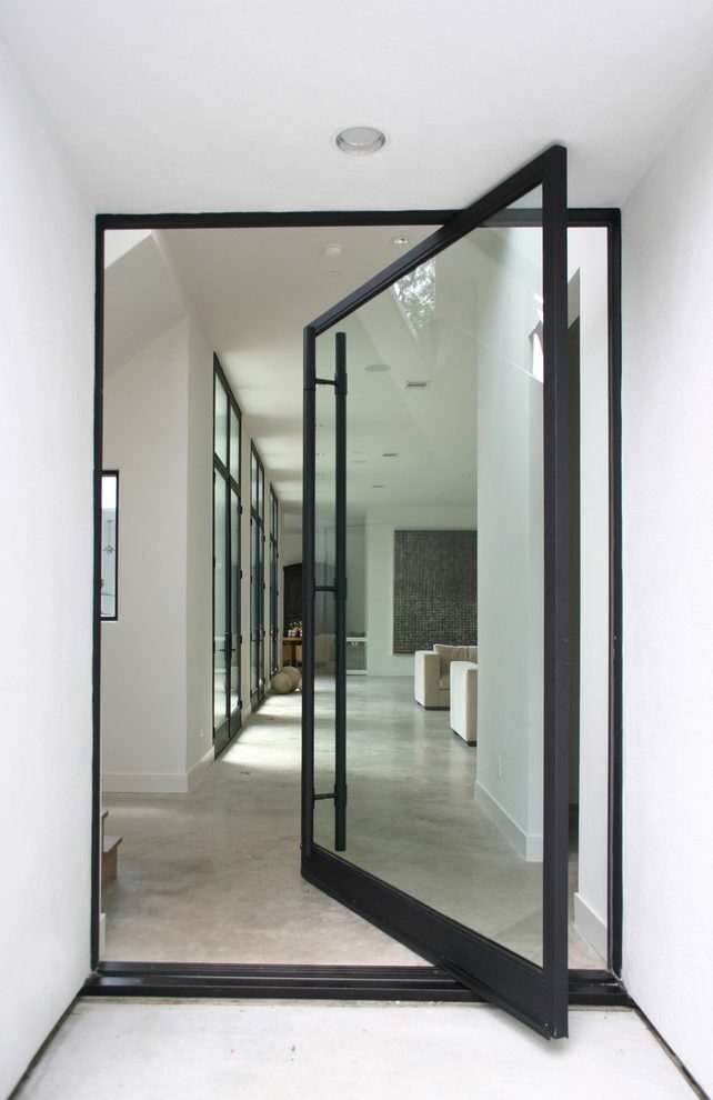 Top quality 2020 Newline Modern unique villa front glass entry door