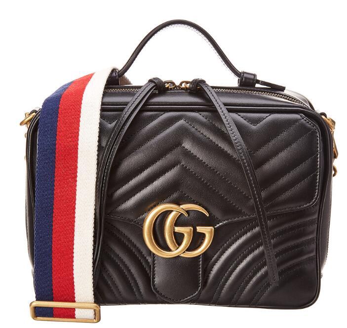 THE BEST QUALITY DUPES REPLICA Gucci GG Marmont Small Leather Shoulder Bag