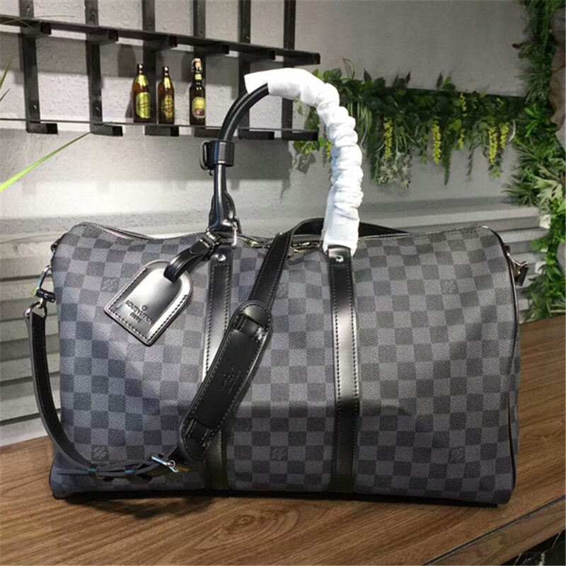THE BEST QUALITY DUPES REPLICA Louis Vuitton N41418 Keepall Bandouliere 45 Duffel Bag Damier ...