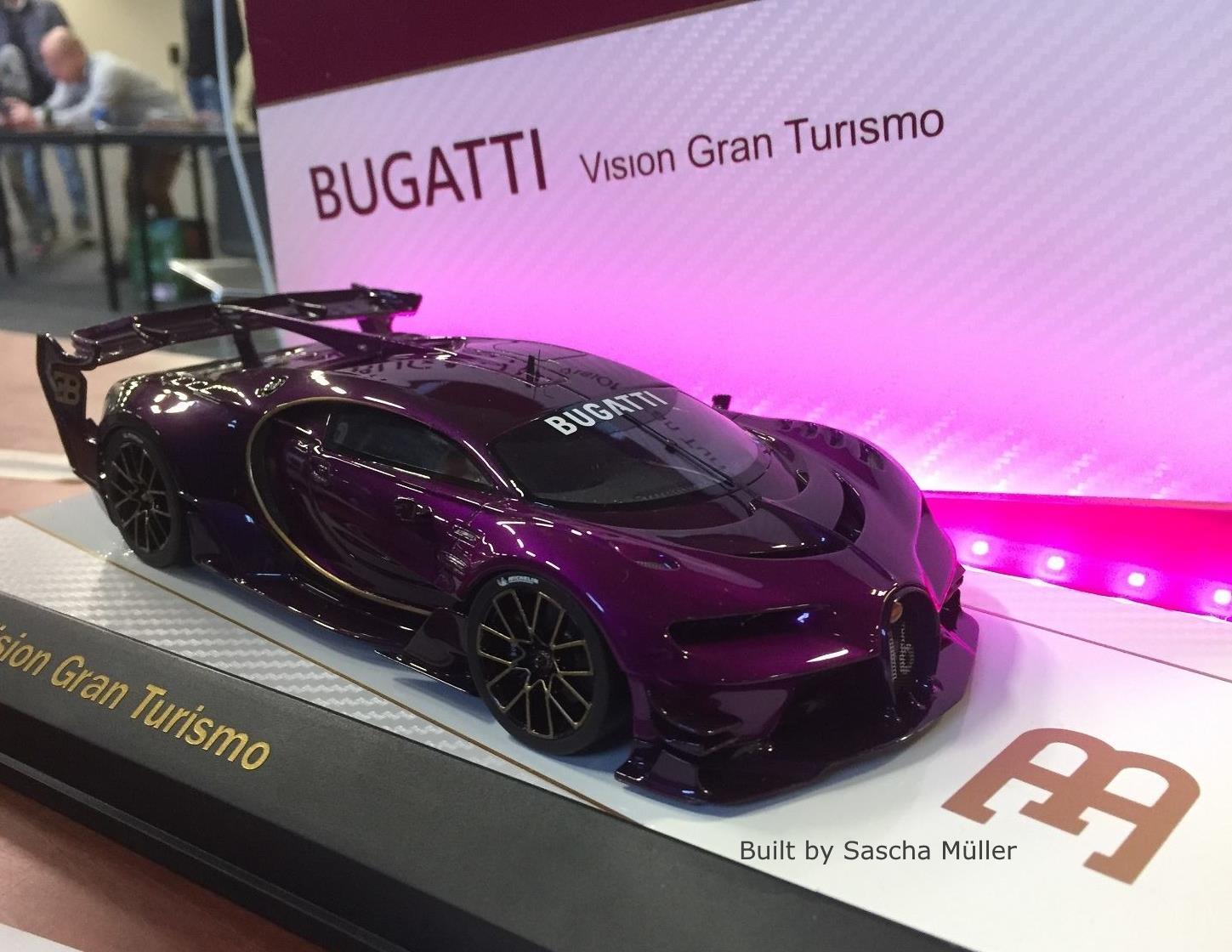 pink and purple bugatti