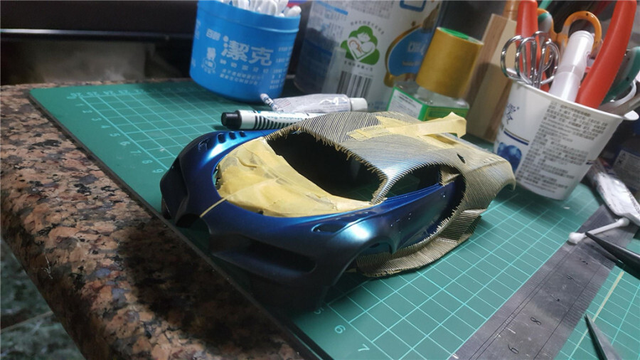 1/24 Bugatti VGT AM02-0001 all painted car body pictures（4）