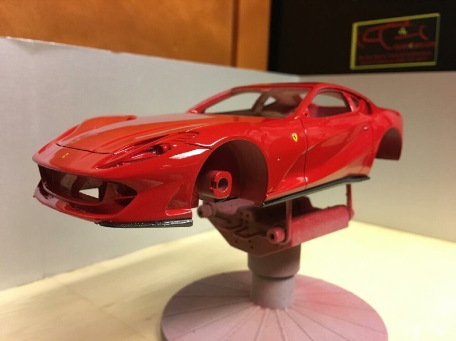 1/24 Ferrari 812 Superfast all painted car body pictures by tony cruz