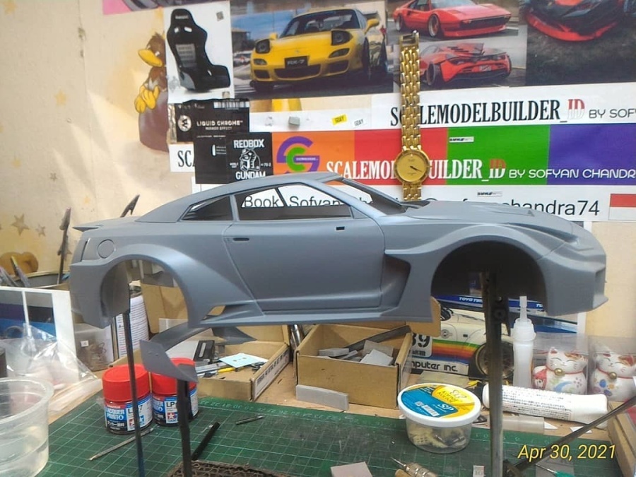 1/24 LB GTR all painted car body pictures
