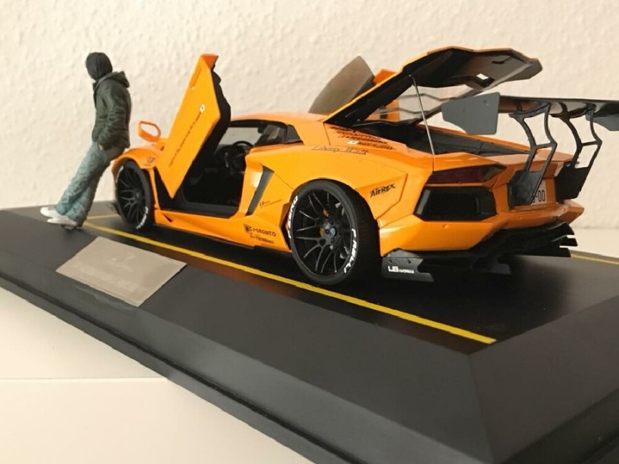 1/24 LB Lamborghini Aventador finish building model pictures（1）