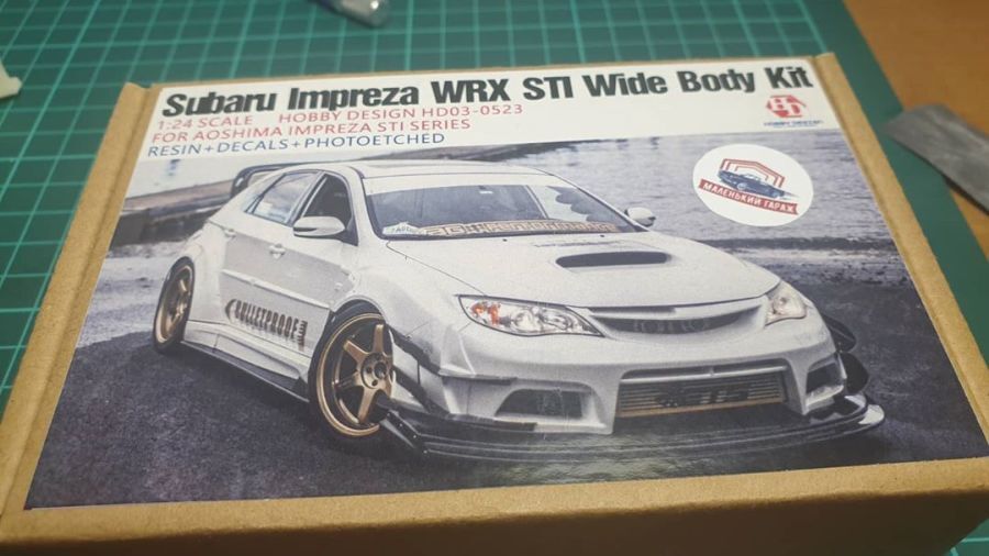 1/24 Subaru Impreza WRX STI wide body version building pictures.