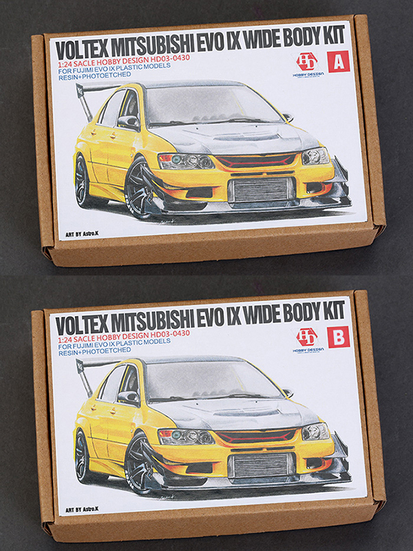 1/24 Voltex Mitsubishi EVO IX Wide Body Kit For F  (Resin+PE+Metal parts) HD03-0430