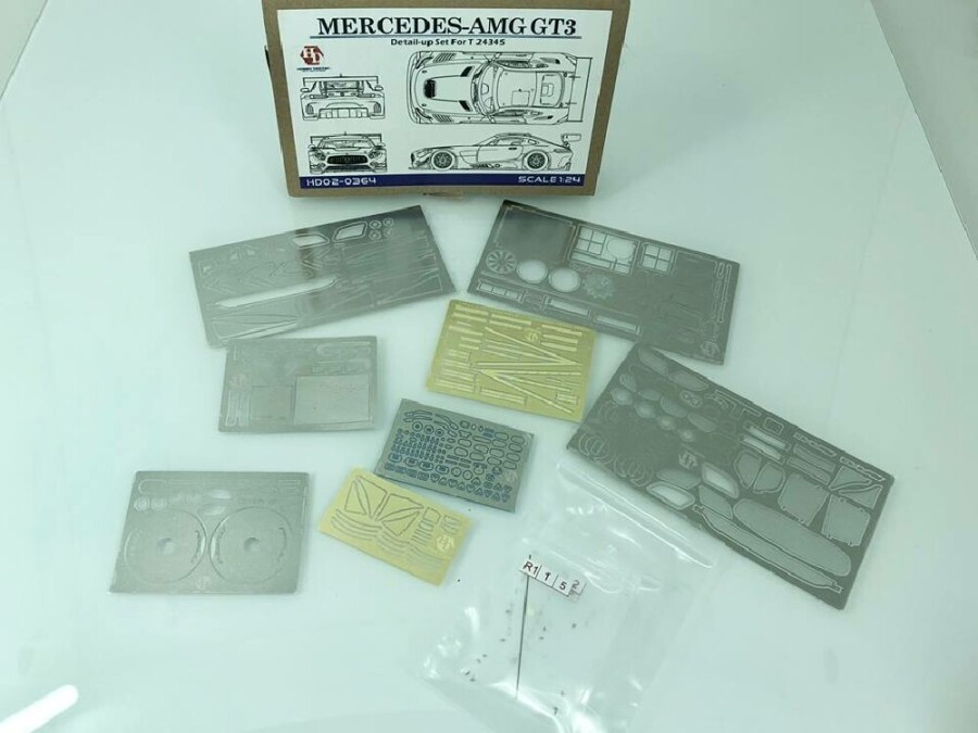 1/24 Mercedes-AMG GT3  Detail-UP Set For T 24345（PE+Metal parts+Resin）（HD02-0364)）