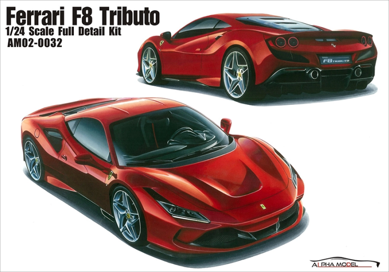 1/24 AM02-0038 Ferrari F8 Tributo build by Fone Muc