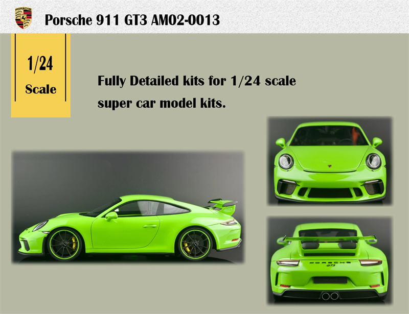 ﻿1/24 AM02-0013 Porsche 911 GT3 build by Laurent Lacote