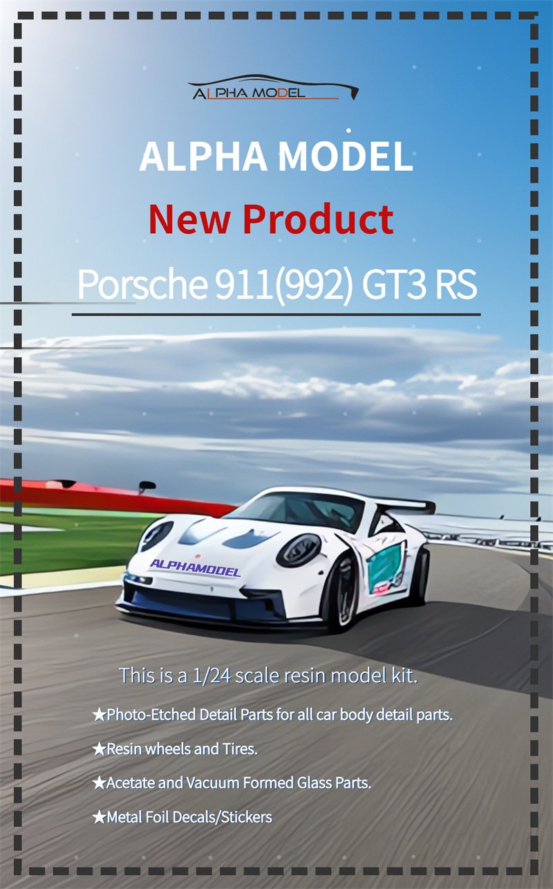 Alpha Model new product Porsche 911(992) GT3 RS real car comparison